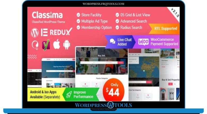 Classima – Classified Ads WordPress Theme