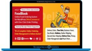 FoodBook Online Food Ordering Delivery System for WordPress with One Click Order Printing