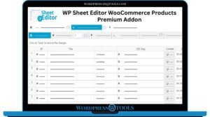 WP Sheet Editor WooCommerce Products Premium Addon