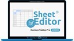 WP Sheet Editor Custom Tables Pro Addon