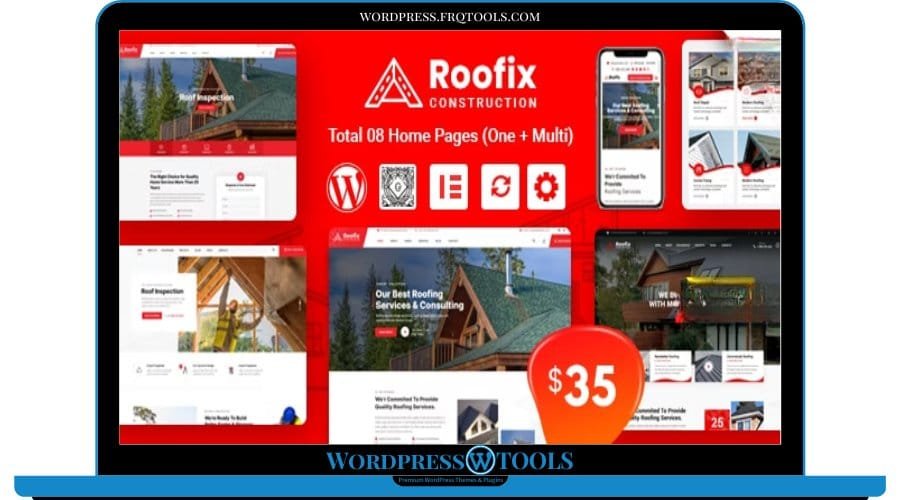 Roofix Theme – Roofing Services WordPress Theme