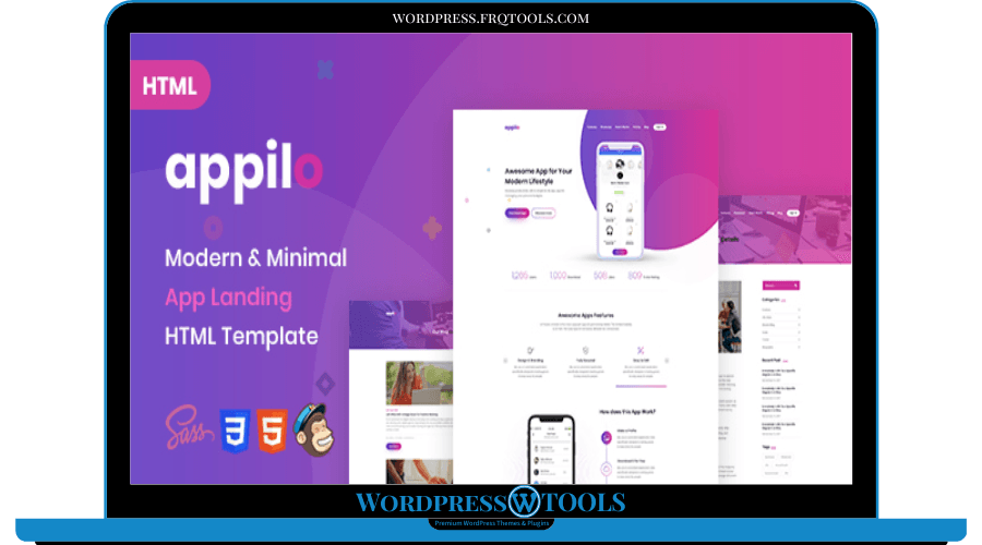 Appilo Theme – App Landing Page WordPress Theme