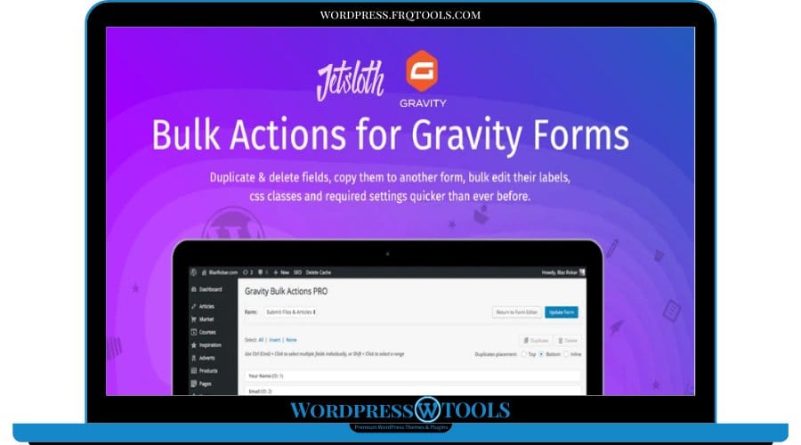 Jetsloth Gravity Forms Bulk Actions Pro