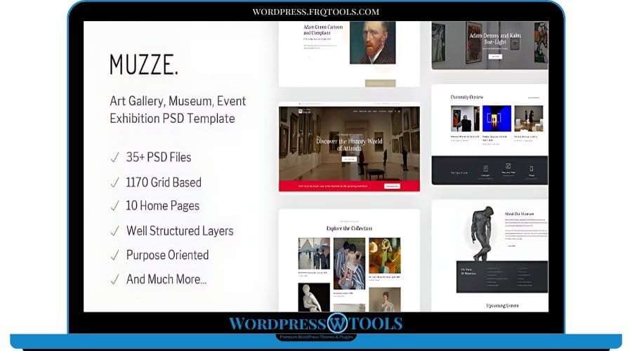 Muzze Theme Museum Art Gallery Exhibition WordPress Theme