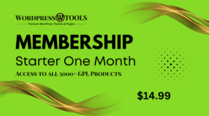 One Month Membership WordPress TOOLS