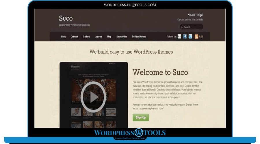 Themify Suco WordPress Theme + Activation