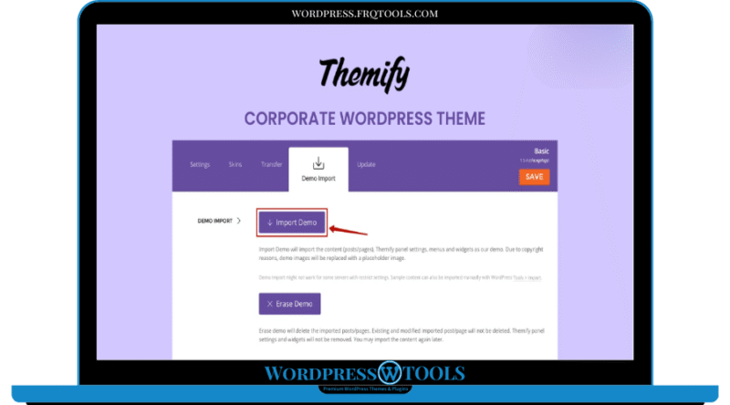 Themify Corporate WordPress Theme + Activation