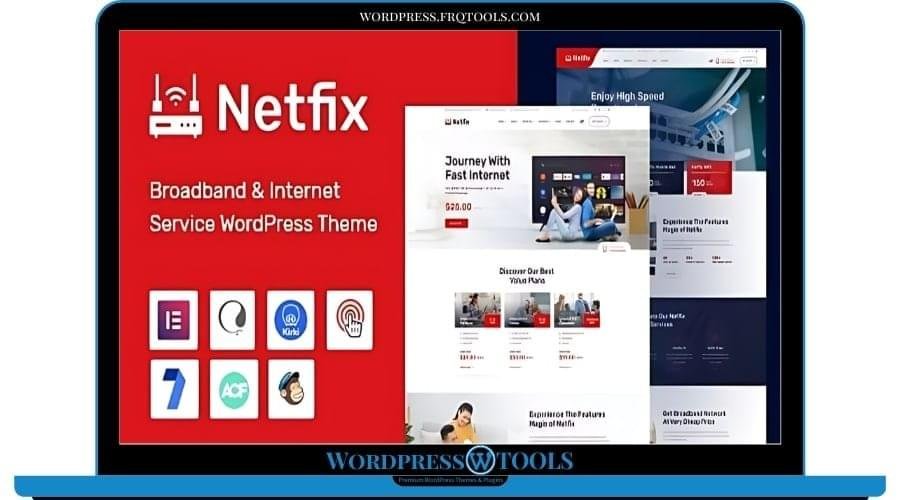 Netfix Theme – Broadband Internet Services WordPress Theme RTL