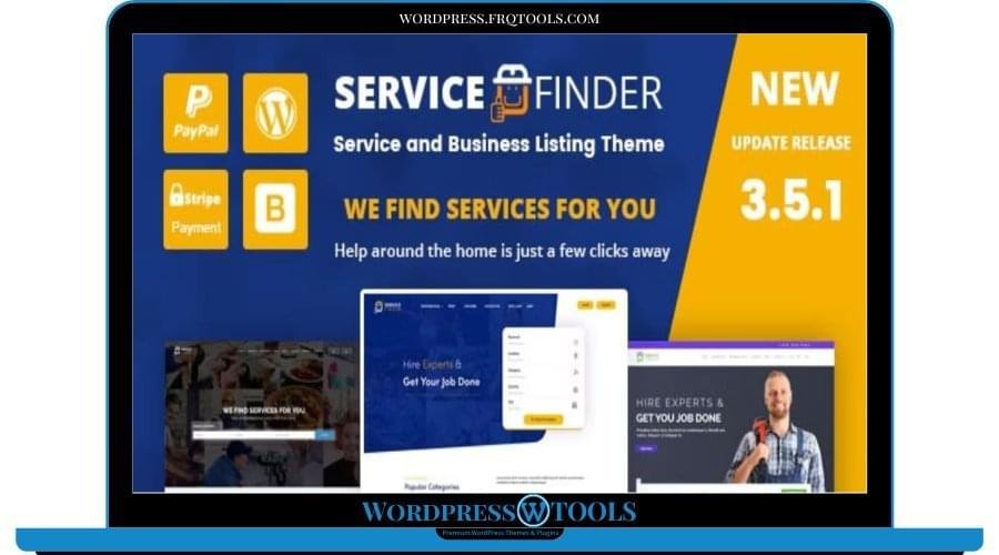 Service Finder – Provider and Business Listing WordPress Theme