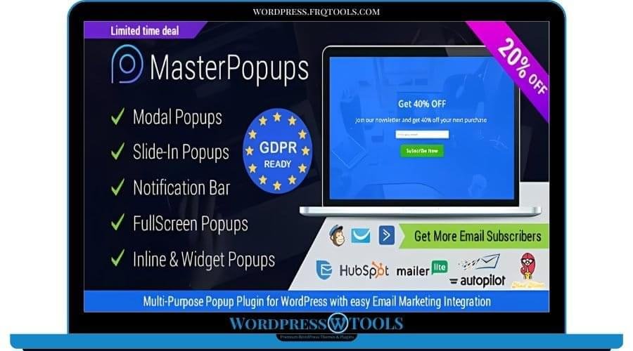 Popup Plugin for WordPress Popup Editor – Master Popups for Email Subscription