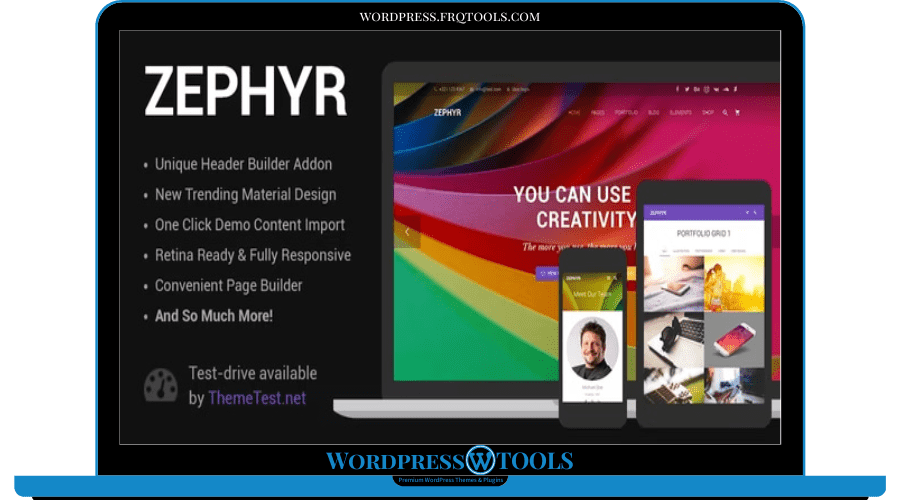 Zephyr Theme Material Design Theme